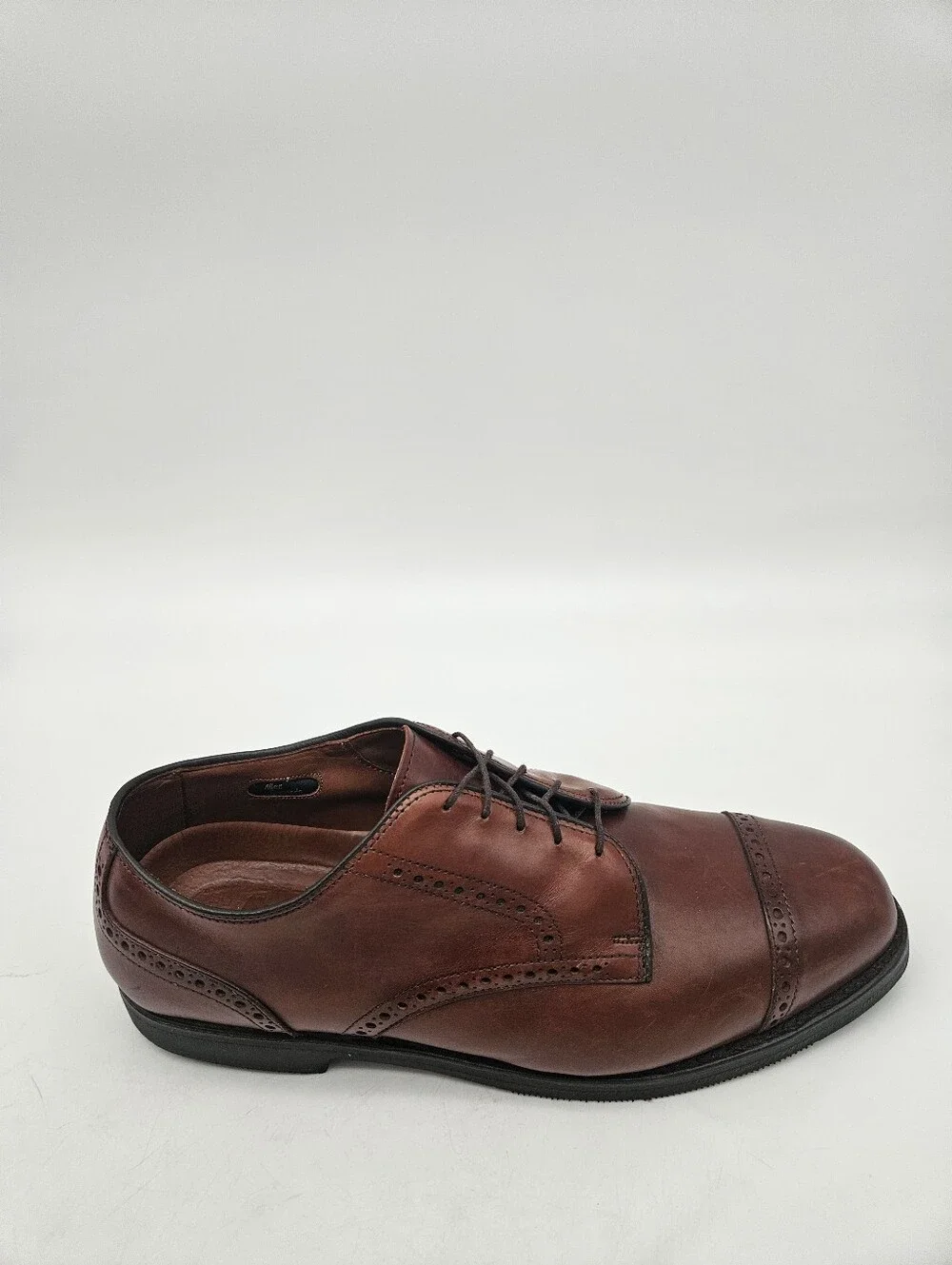 Allen Edmonds Benton Brown Leather Cap Toe Oxford Comfort Orthotics Size 11